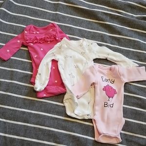 Long Sleeve Preemie Onesies